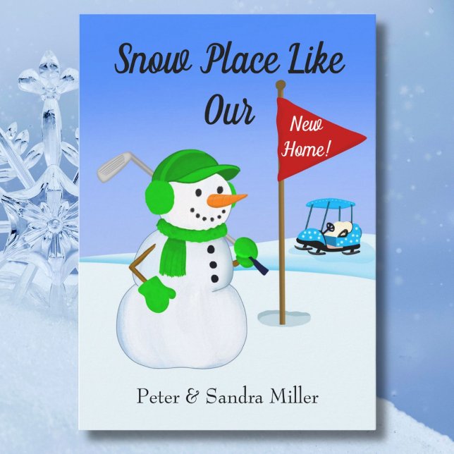 Anuncio We've Moved Snowman Golfer Announcement  (Subido por el creador)