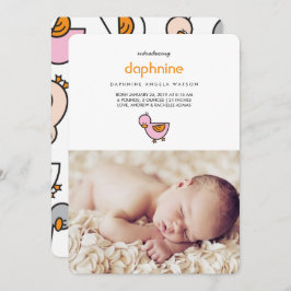 Anuncio Whimsical Cute Ducklings Foto Bebé Nacimiento