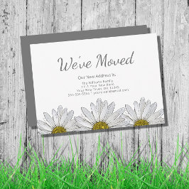 Anuncio White Daisies Moderno Rustic Floral Moving