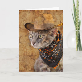 Anuncio Wild West Kitty Notecard