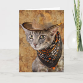 Anuncio Wild West Kitty Notecard