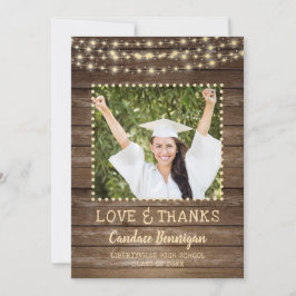 Anuncio Wood String Lights Graduation Photo You