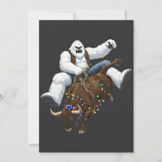 Anuncio Yeti Bull Rider Santa Western Rodeo Navidad