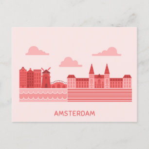 Anuncios Amo el viaje de Amsterdam la postal holandesa