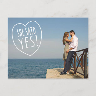 Anuncios Amor simple que dijo Sí Guardar la postal de fecha