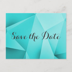 Anuncios Aqua Jewel Tones Salven la postal de fecha