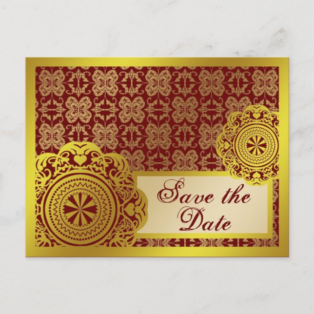 Anuncios Arabesque Gold Lace, guardar la postal de fecha (Anverso)
