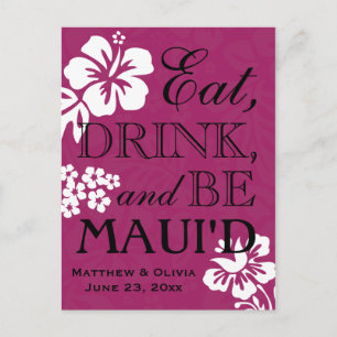 Anuncios Boda de destino Maui Guardar la postal de fecha