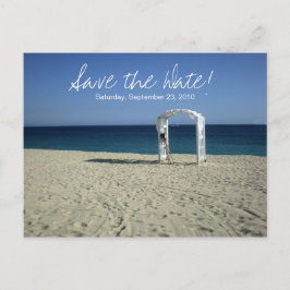 Anuncios Boda de playa de destino Guardar la postal de fech