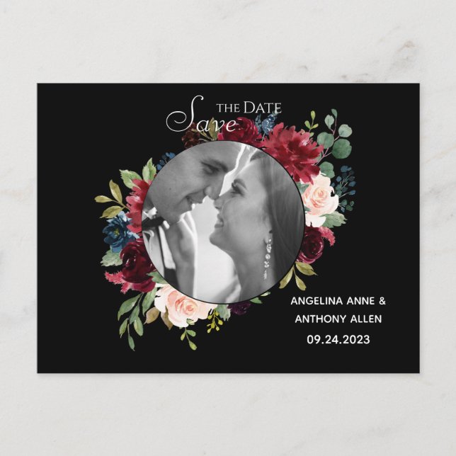 Anuncios Boda Guardar la postal de fecha (Anverso)