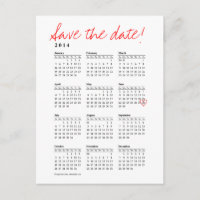 Calendario 2014 Guardar la postal de fecha