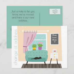 Anuncios Cambio de la postal de la casa dulce de la direcci