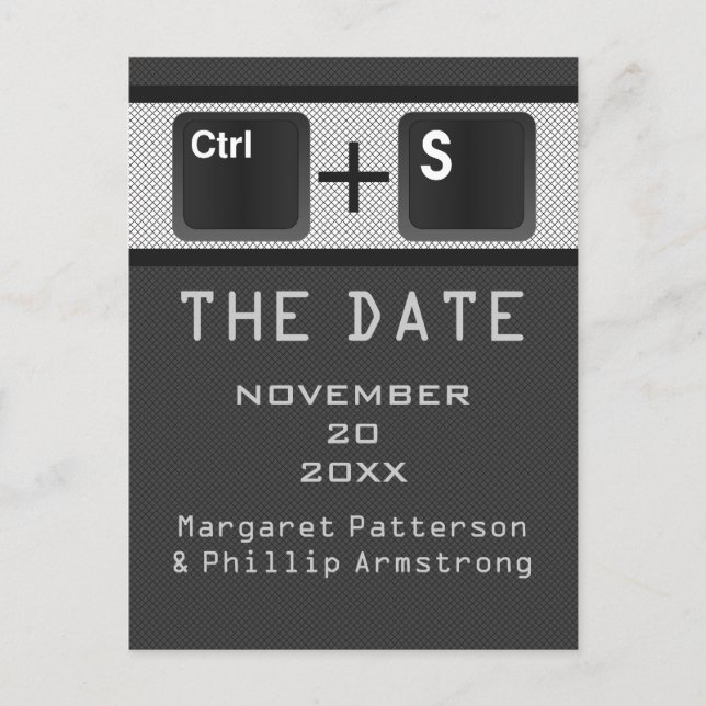 Anuncios Control de clave de equipo Guardar postal de fecha (Anverso)