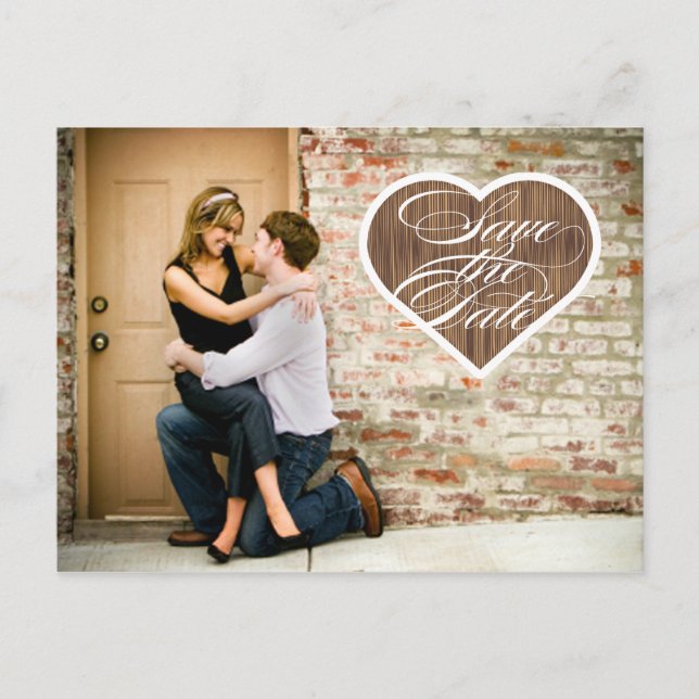 Anuncios Corazón | Foto Guardar postal de fecha (Anverso)