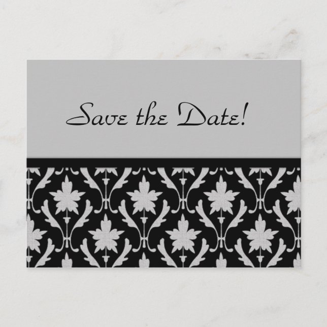 Anuncios Damask Guardar la postal de fecha (Anverso)