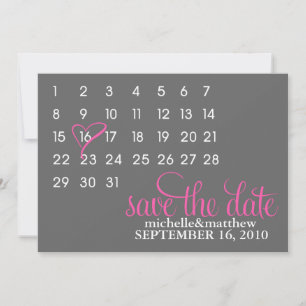 Anuncios de boda Calendario Guardar la fecha