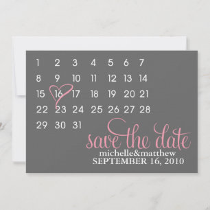 Anuncios de boda Calendario Guardar la fecha