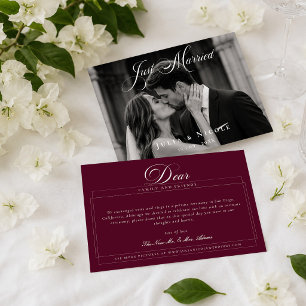 Anuncios de boda con foto clásica de recién casado
