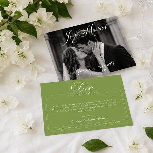 Anuncios de boda con foto clásica de recién casado