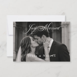 Anuncios de boda con foto clásica de recién casado