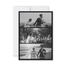 Anuncios de Boda en Blanco y Negro Modernos