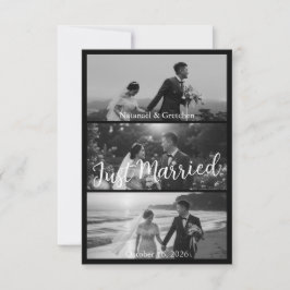 Anuncios de Boda en Blanco y Negro Modernos