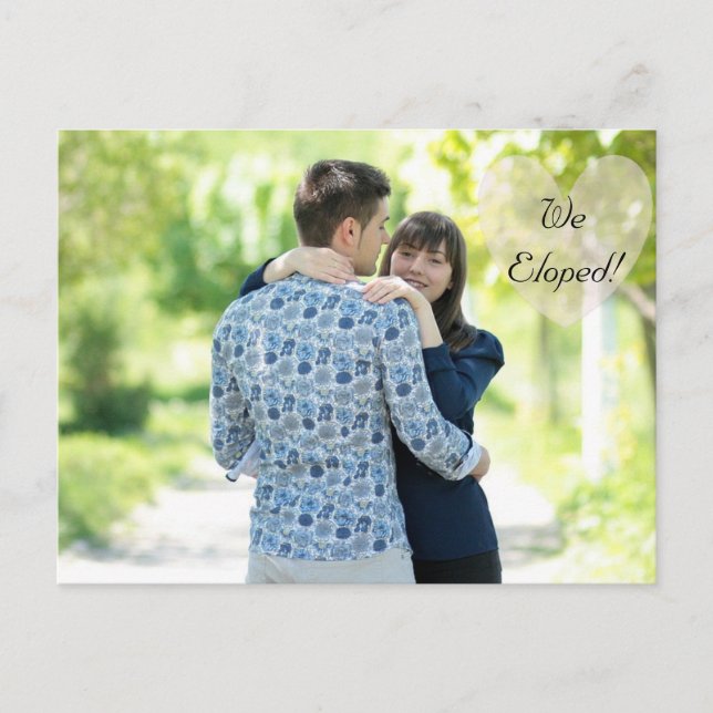 Anuncios de boda o escapada "Nos escapamos" (Anverso)