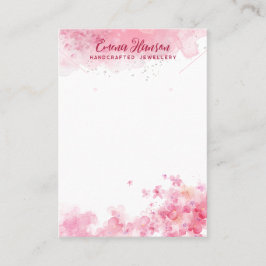 Anuncios de collares rosados Tarjeta de visualizac