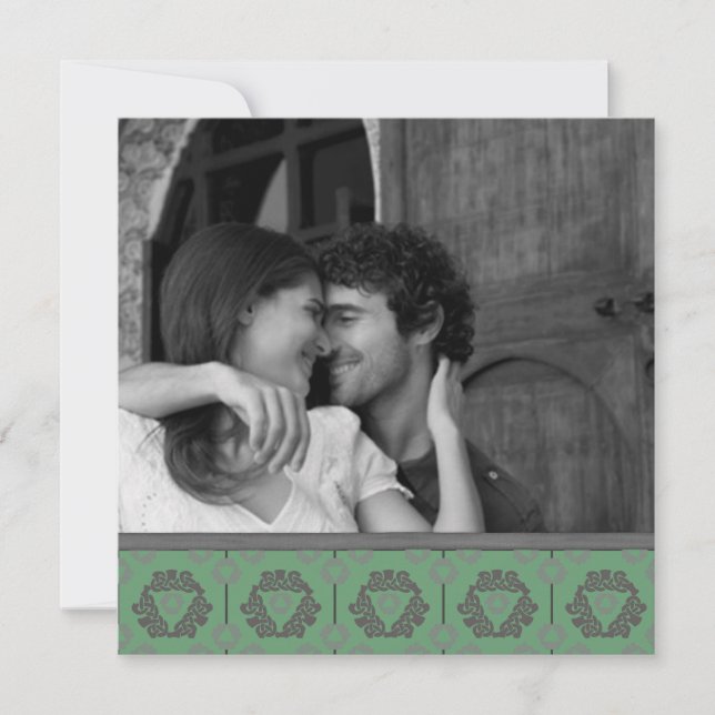 Anuncios de fecha de bodas con nudos celtas (Anverso)