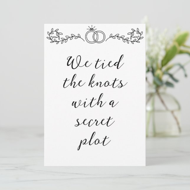 anuncios de fuga de recién casados modernos (Anverso de pie)