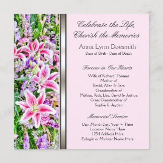 Anuncios de Funeral de Lirio Rosa