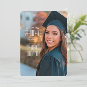 Anuncios de graduación Azul del desierto