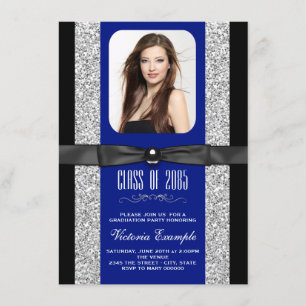 Anuncios de Graduación Azul Real