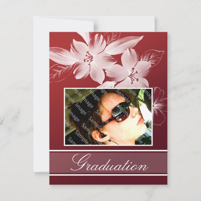 Anuncios de graduación de foto de personalizado fl (Anverso)