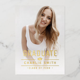 Anuncios de graduación de fotografía de tipografía