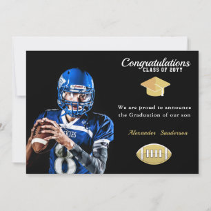 Anuncios de graduación de futbolistas de foto
