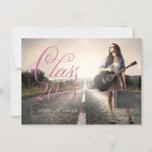 Anuncios de graduación de la clase rosa de 2015