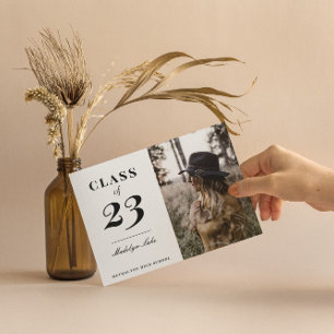 Anuncios de graduación fotográfica de tipografía m