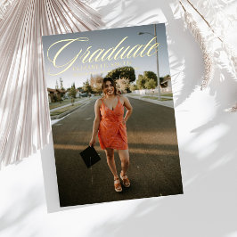 Anuncios de graduación minimalistas de 4 fotos