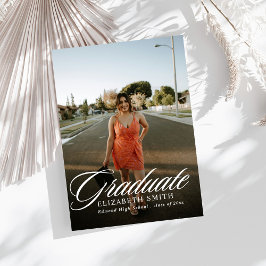Anuncios de graduación minimalistas de 4 fotos