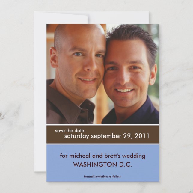 Anuncios de Guardar la Fecha {Color Block} (Anverso)