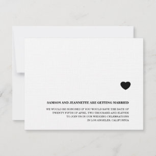 Anuncios de Heart Save the Date