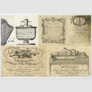 Anuncios de instrumentos musicales papel descatalo