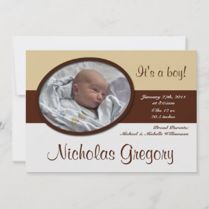 Anuncios de la mitad del nacimiento de Brown Strip