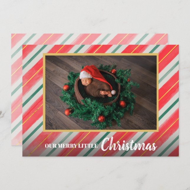 Anuncios de nacimiento de bebé por navidades (Anverso / Reverso)