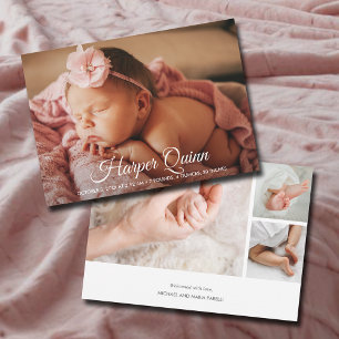Anuncios de nacimiento de Collage de fotos para be