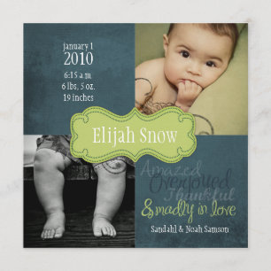 Anuncios de nacimiento de Elijah Snow