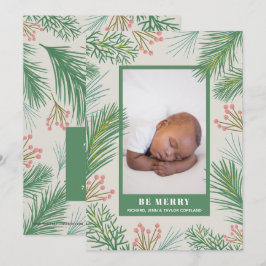 Anuncios de nacimiento de foto de feriado de Berri