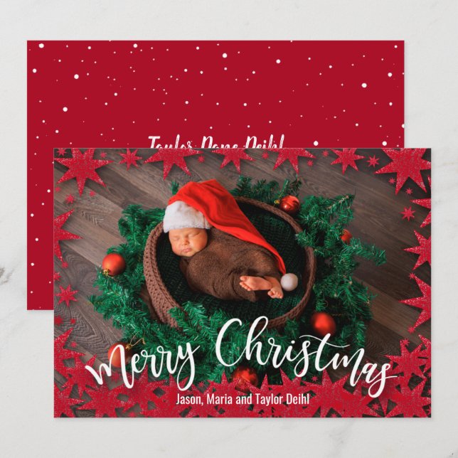 Anuncios de nacimiento de Navidades de las Estrell (Anverso / Reverso)