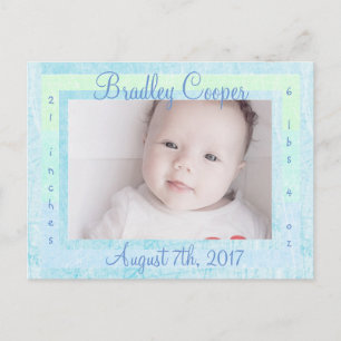 Anuncios de Nacimiento de Nuevo Bebé Niño Fotos de